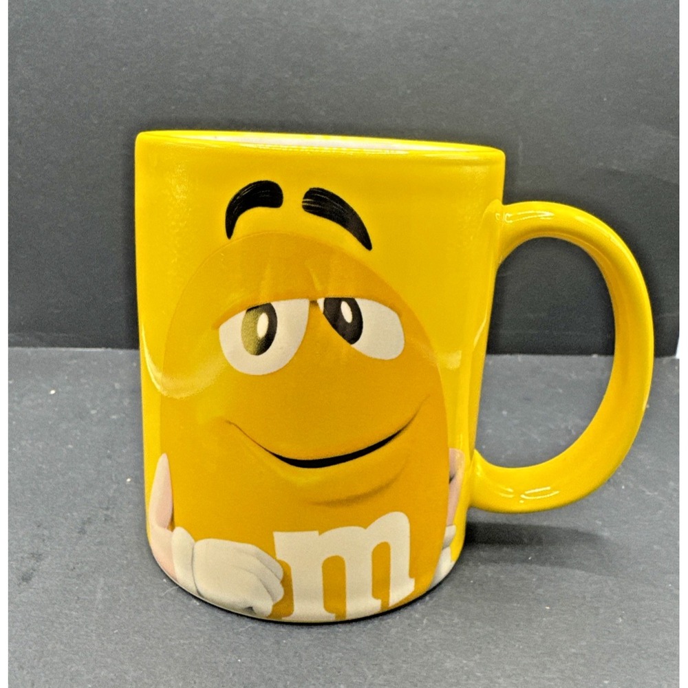 2021 M&M 120z. Yellow Coffee‎ Cup Mug "Easily Impressed"